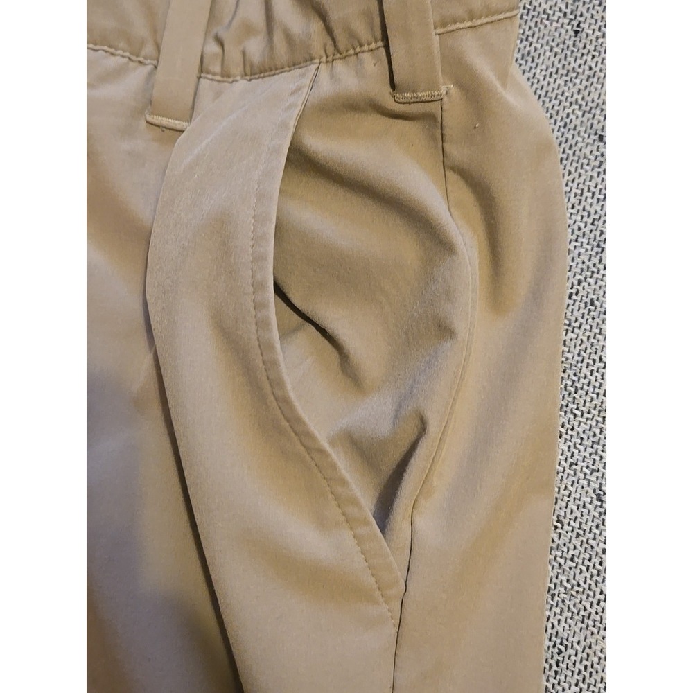 Adidas Golf Pants Mens 36x32 Tan Beige Lightweight Chino Flat Front Performance - Picture 10 of 15